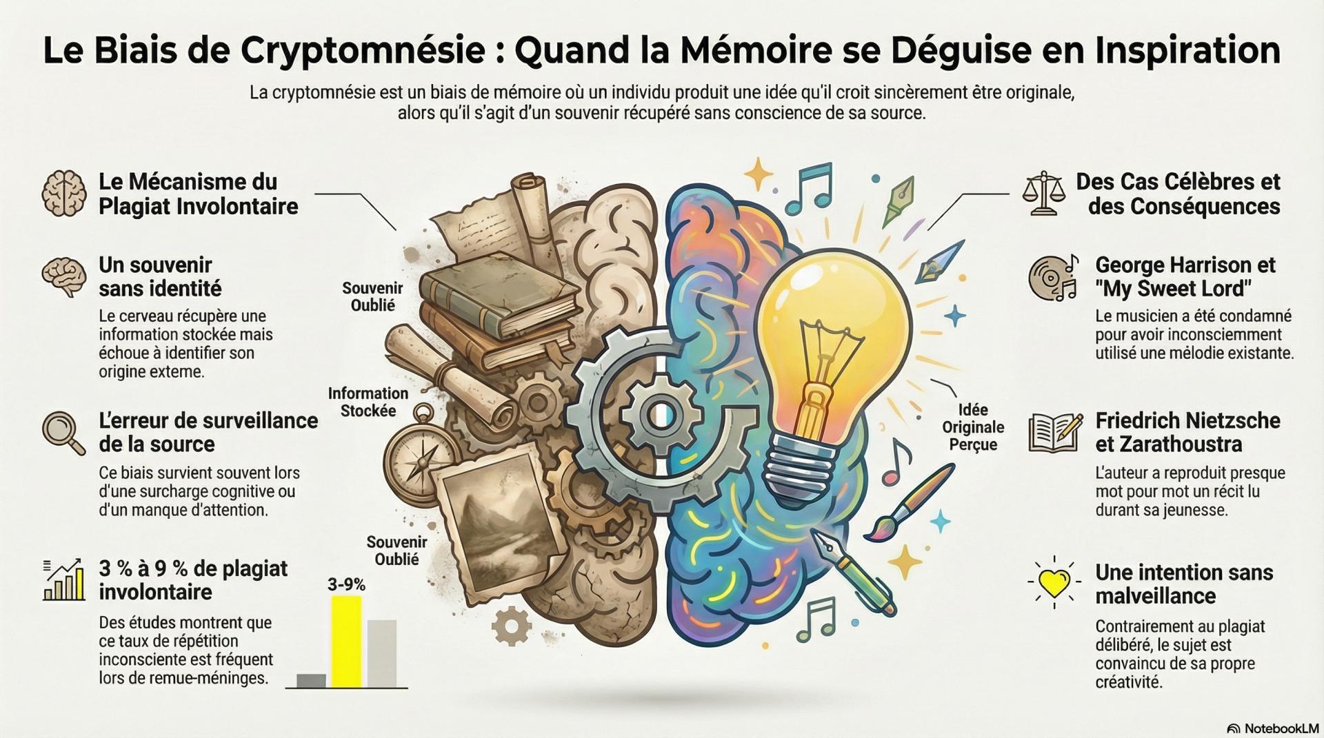 Le biais cryptomnésie