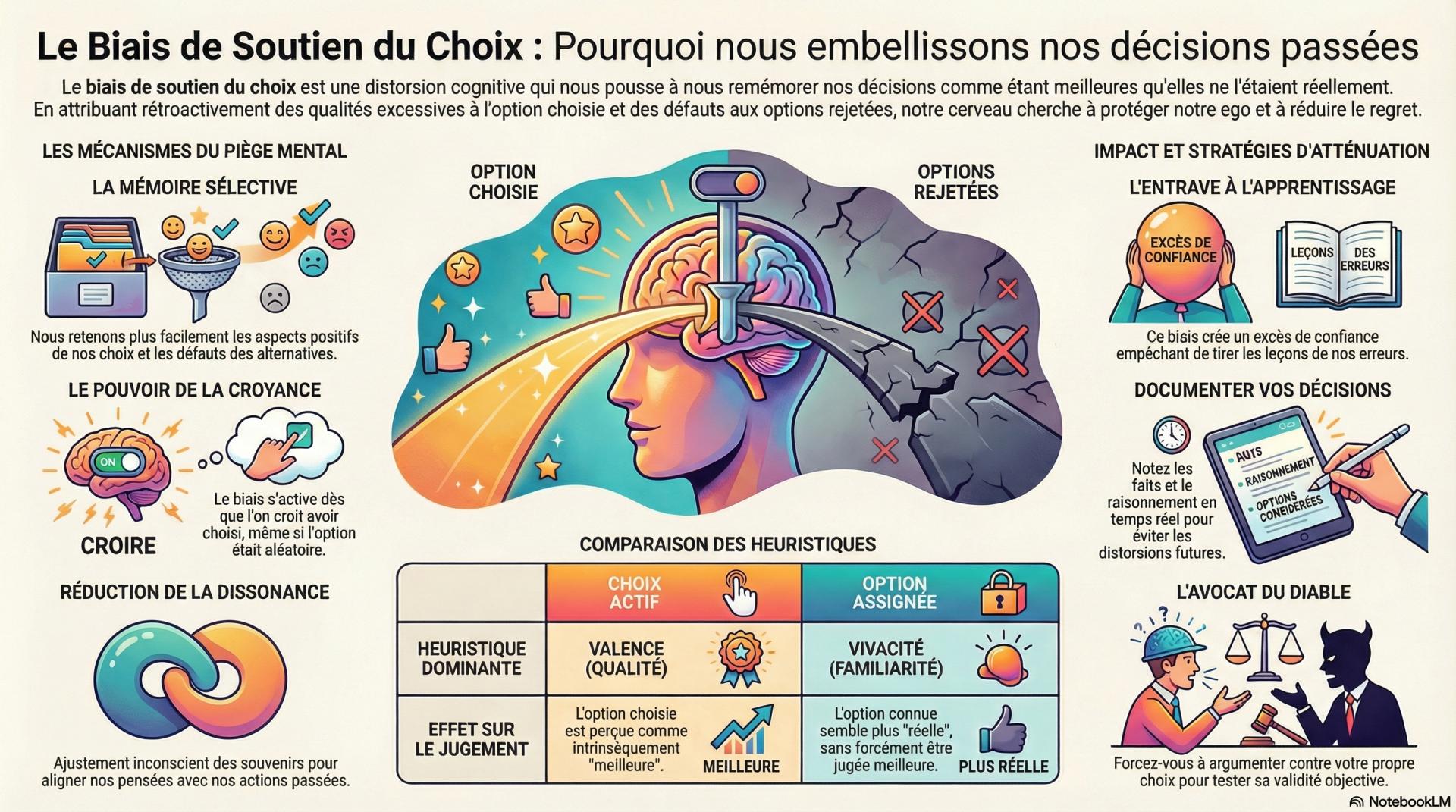 Le biais de soutien du choix